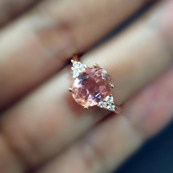 Sparkling Pink CZ Ring - Picture 4 of 7